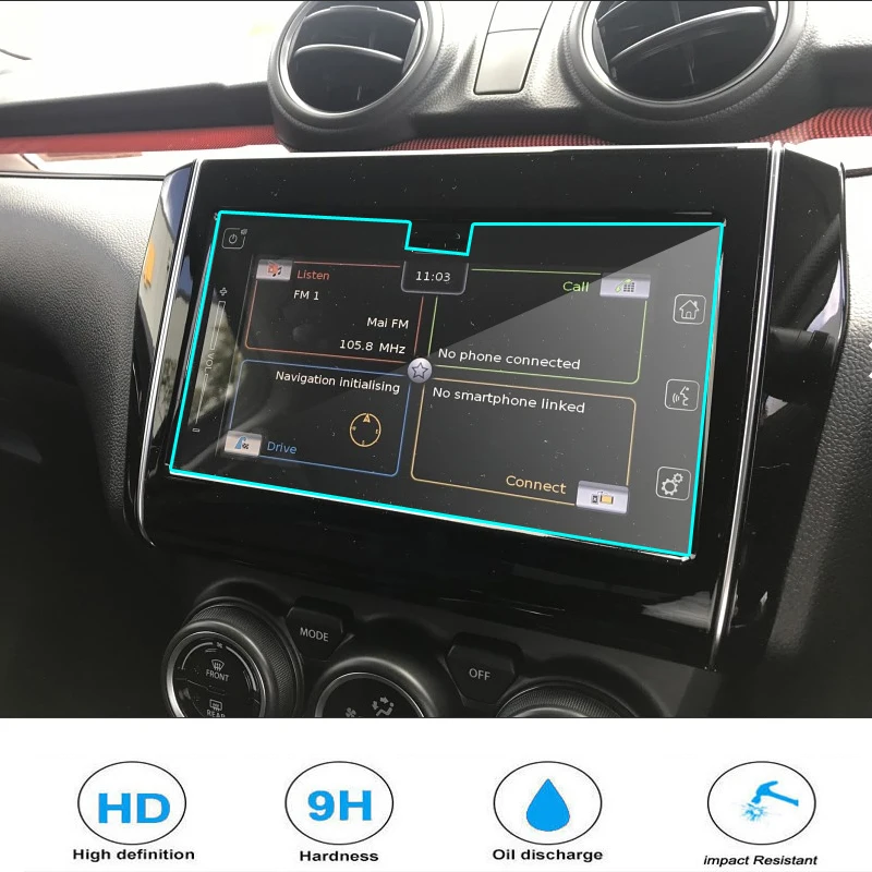 Tvrdené Sklo Screen Protector Pre Suzuki Swift 2020 2021 Auto styling Navigáciu Ocele Portective Auto Príslušenstvo