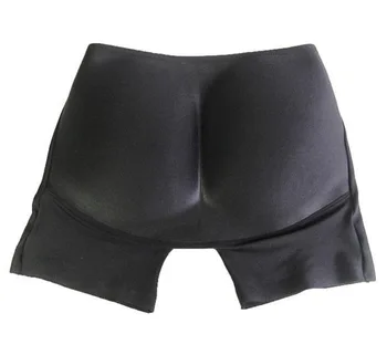 Čierne sexy dievča XL plnšie pad nohavice čalúnená zadok hip pánty stručný čalúnená zahustiť hip nohavice béžovej M L XL plný Bacuľatá nohavice na boku
