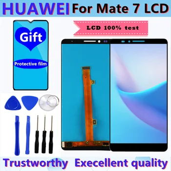 Originálne LCD Pre Huawei Mate 7 LCD Displej Dotykový Displej Digitalizátorom. Montáž Náhradná Pre Huawei Mate7 MT7 displej