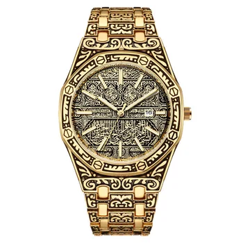 Luxusné Šaty Bling Nehrdzavejúcej Ocele Šaty Quartz náramkové hodinky Náramkové Hodinky pre Ženy, Dámy Muži Male Zlato, Striebro