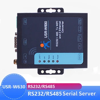 USR-W630 Ethernet Sériové RS232/ RS485 na WiFi Konvertor Server Modbus RTU na Modbus TCP Podporuje 2 Ethernetové Porty, Modbus RTU