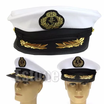 Dospelých Jachta Loď Kapitána Lode Námornícky Klobúk Navy Spp Cosplay Kostým Party Šaty -Y107