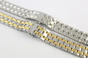 19 mm T065430A Nové Hodinky Časti Mužskej Pevný náramok z Nerezovej ocele Medzi zlata popruh hodinkám Pre T065430