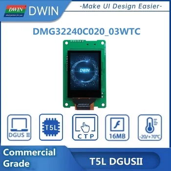 DWIN 2.0 Palcový Inteligentný Panel, 320*240 Pixelov, 262K Farieb, IPS-TFT-LCD Displej, Inteligentný Modul - DMG32240C020_03WTC
