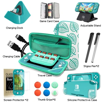 Pre Nintendo Prepínač Lite Príslušenstvo Súprava puzdra Chránič Obrazovky USB Kábel Hry Držiteľ Nabíjací Dok Stanica Palec-Grip