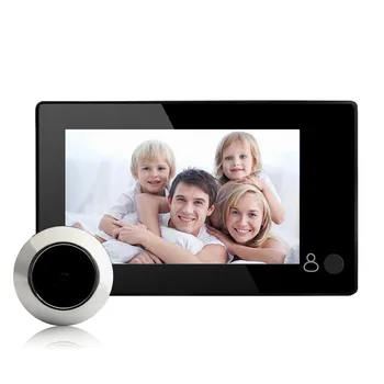 Peephole Fotoaparát 4.3 Palcový LCD Displej Dvere Digitálny Zobrazovač Široký Uhol Kamery Je 120 Stupňov vstavanú Batériu pre Dvere Home Security