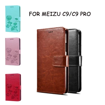 Telefón Prípade Meizu C9 Vzor Flip Telefónu Prípade Meizu C9 PRO Coque Funda PU Kožené Peňaženky, Kožené Capas