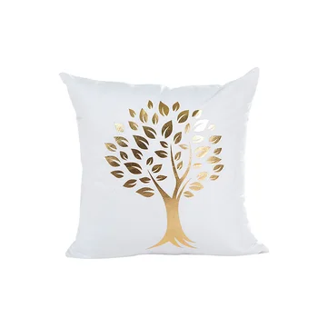 strom vzor biele, zlaté kreslo posteľ vankúš 45*45 cm žiadne vnútorné horúce lisovanie cuscini decorativi vankúše dekoratívne X18