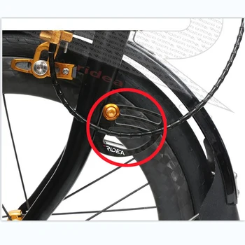 Skladací bicykel brzdový kábel ozvučnice uhlíka pre brompton bicykli ultralight uhlíka príslušenstvo 4 farby
