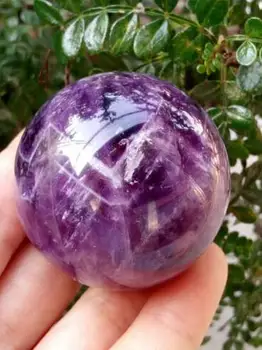 40 mm Prírodné Fialová crystal quartz crystal ball kameň