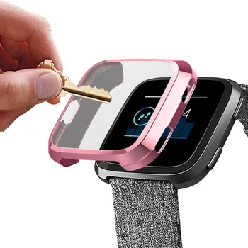 kryt Pre fitbit naopak/Naopak 2/Versa lite popruh prípade screen protector smart hodinky, Príslušenstvo ultra-tenký ochranný rám nárazníka