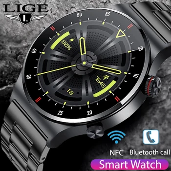 Lige Nové EKG+PPG Vlastnú Tapetu Smart Hodinky Bluetooth Hovor Hodinky Pre Mužov Smartwatch NFC Športový Náramok Hodiny Pre IOS a Android