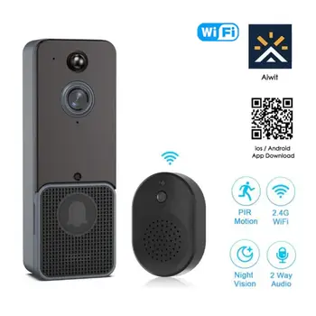 Nové T6 Smart Wireless Video Zvonček (Digital Visual Intercom WIFI Zvonček Nepremokavé Elektronické Poslíčka Home Security Kamera