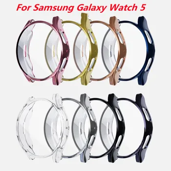 Cover obal pre Samsung Galaxy Watch 5 44 mm Nárazníka Príslušenstvo Chránič Plné Pokrytie TPU Silikónové Obrazovke Ochrany Príslušenstvo