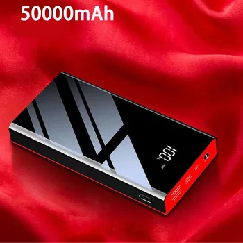Power pack 50000 MAH, LED displej, ktorý je vybavený 20W PD rýchle nabíjanie power pack, prenosné, mobilné napájacie nabíjačky pre poverbank