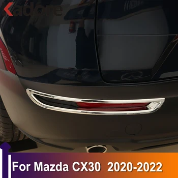 Pre Mazda CX CX30-30 2020 2021 2022 Chrome Auto Zadné Hmlové Svetlo Kryt Výbava Nálepky Zadný Nárazník Dekorácie reflektorov Príslušenstvo