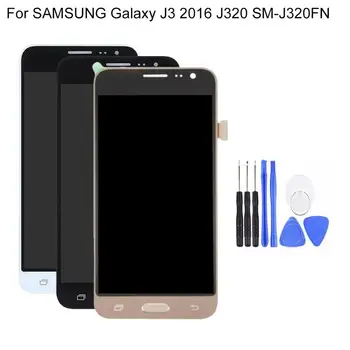 Náhradné LCD Displej Dotykový Displej Digitalizátorom. Pre Samsung Galaxy J3 2016 J320 FN Displej Telefónu na Opravu Nástroje Telefón Príslušenstvo 