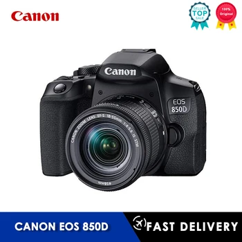 Fotoaparát Canon EOS 850D ZRKADLOVKY Digitálne Kompaktné Kamery Fotografica Profesional S EF-S 18-55mm F4-F5.6 JE STM Objektív