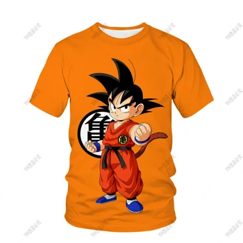 Baby Chlapci, Dievčatá T-shirts Deti Komiksu, Anime, Grafické Dragon Ball Z Tlače 3D Goku Krátky Rukáv T Shirt Topy Tees Oblečenie pre Deti