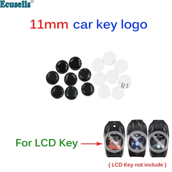 11 mm Epoxidové Živice Crystal Logo Nálepky, Znak, Odznak pre CF400 CF500 TK800 LCD Inteligentný Kľúč pre Audi BMW VW Benz KIA Hyundai Toyota