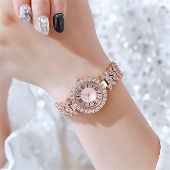 Dámske Hodinky, Náramok Set Šperkov Diamond Elegantné Quartz Luxusný Módny Trend Business Sledujte Dievča Výročie Darček k Narodeninám