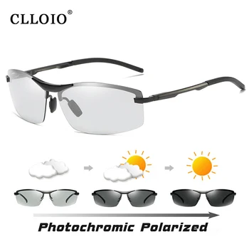 CLLOIO Vysokej Kvality Photochromic slnečné Okuliare pánske Jazdy Polarizované Slnečné Okuliare Muž Deň Nočné Videnie Vodiča Chameleon Okuliare