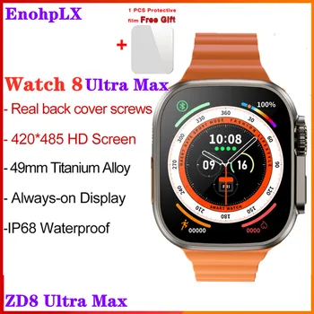 Pôvodné ZD8 Ultra Max Smart Hodinky Zliatiny Titánu 1:1 Series 8 49 mm Bluetooth Hovor NFC EKG Monitor Vodotesný IP68 Smartwatch