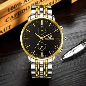 Najpredávanejšie Dropshipping Nehrdzavejúcej Ocele pánske Náramkové hodinky Zlaté Luxusné Relogio Masculino Módne Quartz Hodinky мужские часы Top