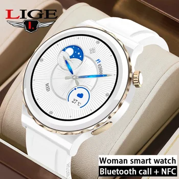 LIGE Bluetooth Hovor Smart Hodinky Šport Fitness Hodinky Vodotesné SpO2 Srdcovej frekvencie NFC Smartwatch Lady Pre Ženy Android IOS GT3 Pro