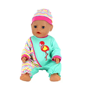Červená-korunovaný žeriavy Nastaviť Doll oblečenie, oblečenie pre 43 cm baby Doll, Deti najlepší Darček k Narodeninám(iba predávať oblečenie)