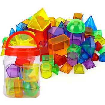 Montessori Priesvitné Geometrické Puzzle Deti Hračky Rainbow Bloky DIY Myslenie Hra Zmyslové Vzdelávania Vzdelávanie Svetlo Tabuľka Hračky