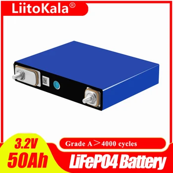 LiitoKala 3.2 V 50Ah lifepo4 buniek Lítium železa vápenatého pre 12V 52Ah nabíjateľnú batériu, diy solar energy storage
