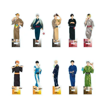 Haikyuu!! Kozume Kenma Kuroo Tetsurou Hinata Shoyo Akrylový Stojan Obrázok Pracovnej Plochy Dekorácie Model Kolekcie Bábika Dary