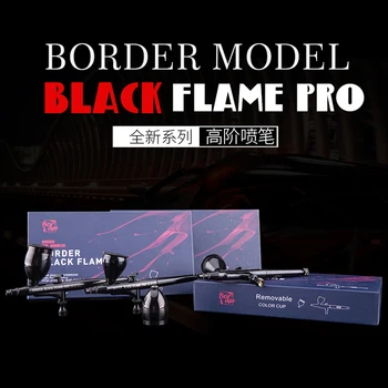 Mecha Montáž Miniatúrne Sprej Farba Čierny Plameň Airbrush Model Hobby Maliarske Nástroje