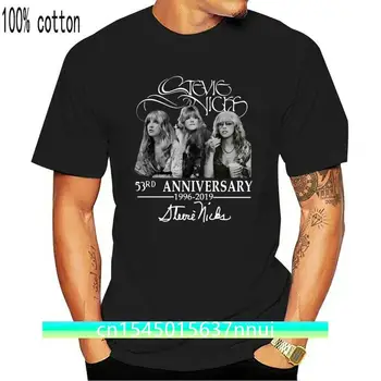 Stevie Nicks 53. Výročie 1966-2020 Podpis T-Shirt Čierna, Navy Muži-Ženy Vysokej Kvality Bežné Tlač Tee Tričko
