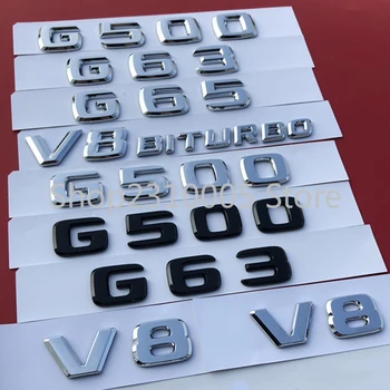 2017 Písmená Znak, Odznak na Mercedes Benz AMG G63 G55 G65 G500 G800 V8 V12 BITURBO Auto Styling batožinového priestoru Blatník Konzoly Nálepky