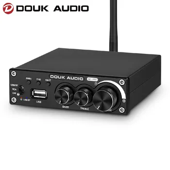 Douk Audio M1 PRO HiFi Bluetooth 5.0 Stereo TDA7498E Zosilňovač Bezdrôtový Prijímač USB Prehrávač, Subwoofer Amp 160W*2