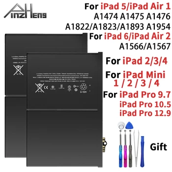 PINZHENG Tablet Batérie Pre iPad 5 Vzduchu 1 A1474 A1475 Pre iPad 6 Vzduchu 2 A1566 A1567 1 Mini 2 3 4 5 Pro 9.7 10.5 12.9 Batérie