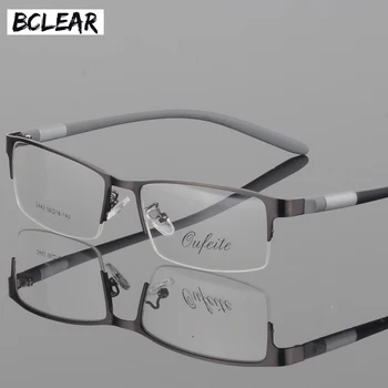 BCLEAR Okuliare Titánové Okuliare, Rám Mužov Okuliare Počítač Optické Predpis Čítanie Jasné, Očné Šošovky mužský Pohľad lunette