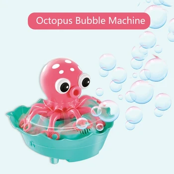 1 Nastavte Automatické Bublina Maker Vonkajšie Bublina Hračky Cartoon Octopus Hračka s Upgrade Dúchadlo Vonkajšie Letné Hračka pre Batoľa