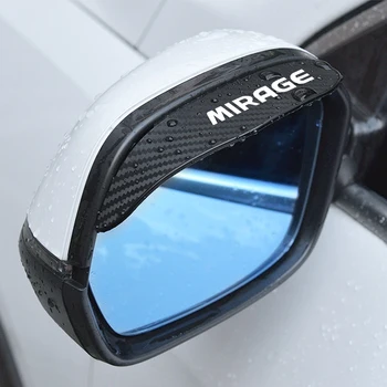 2pc auto Spätné Zrkadlo nálepky dážď obočie weatherstrip Pre Mitsubishi ASX ECLIPSE LANCER MIRAGE OUTLANDER TRITON XPANDER