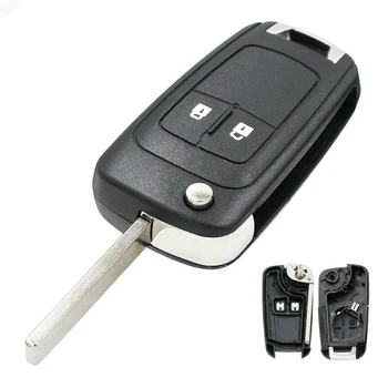 2-tlačidlo Skladací Kľúč Bývanie Náhradné Skladací Kľúč Pre Opel Astra J Corsa E Cascade Zafira Karl Tlačidlo Auto Príslušenstvo