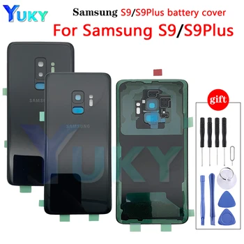 Samsung Galaxy S9 G960 SM-960F S9 Plus S9 + G965 SM-G965F Glas Terug Batterij Behuizing Reparatie Kryt Achterklep Prípade vervangi
