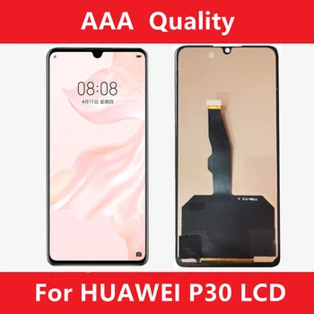 Pre Huawei P30 LCD Displej Dotykový Displej s Rámom, Pre HuaweiP30 ELE-L29, ELE-L09, ELE-AL00 Displej Nahradiť