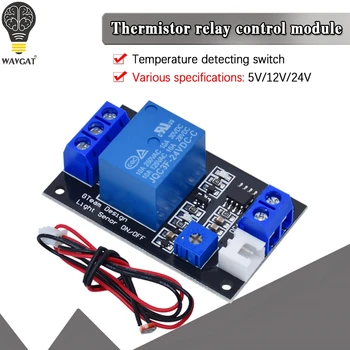 1 Kanál 5V 12V 24V Thermistor Relé Modul Regulátor Teploty Snímač Teploty Switch Modul Termostatu