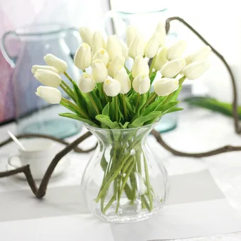 5 ks tulip umelý kvet pravda dotyk kytice falošné kvetinové svadobné dekorácie jar strany DIY záhradkárstvo dodávky
