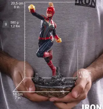 Marvel Avengers Captain Marvel PVC Socha Obrázok Model Hračky