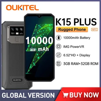 Oukitel K15 Plus Mobilné Telefóny 10000mAh 6.52