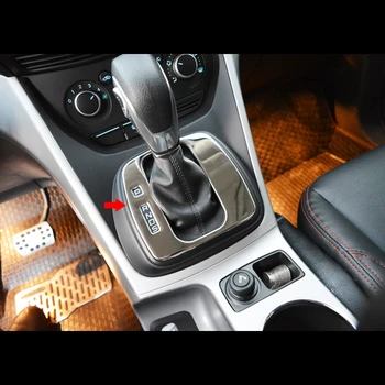 Pre Ford Escape Kuga 2013 2014 2015 ABS Chrome Auto radenie gombík frame panel Dekorácie, doplnky, auto styling LHD 1pcs