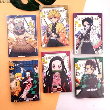 Anime Démon Vrah: Kimetsu č Yaiba Kamado Tanjirou Nezuko Notebook PVC Akcie Obrázok Papierový poznámkový blok Študentov Denník Plánovač Knihy